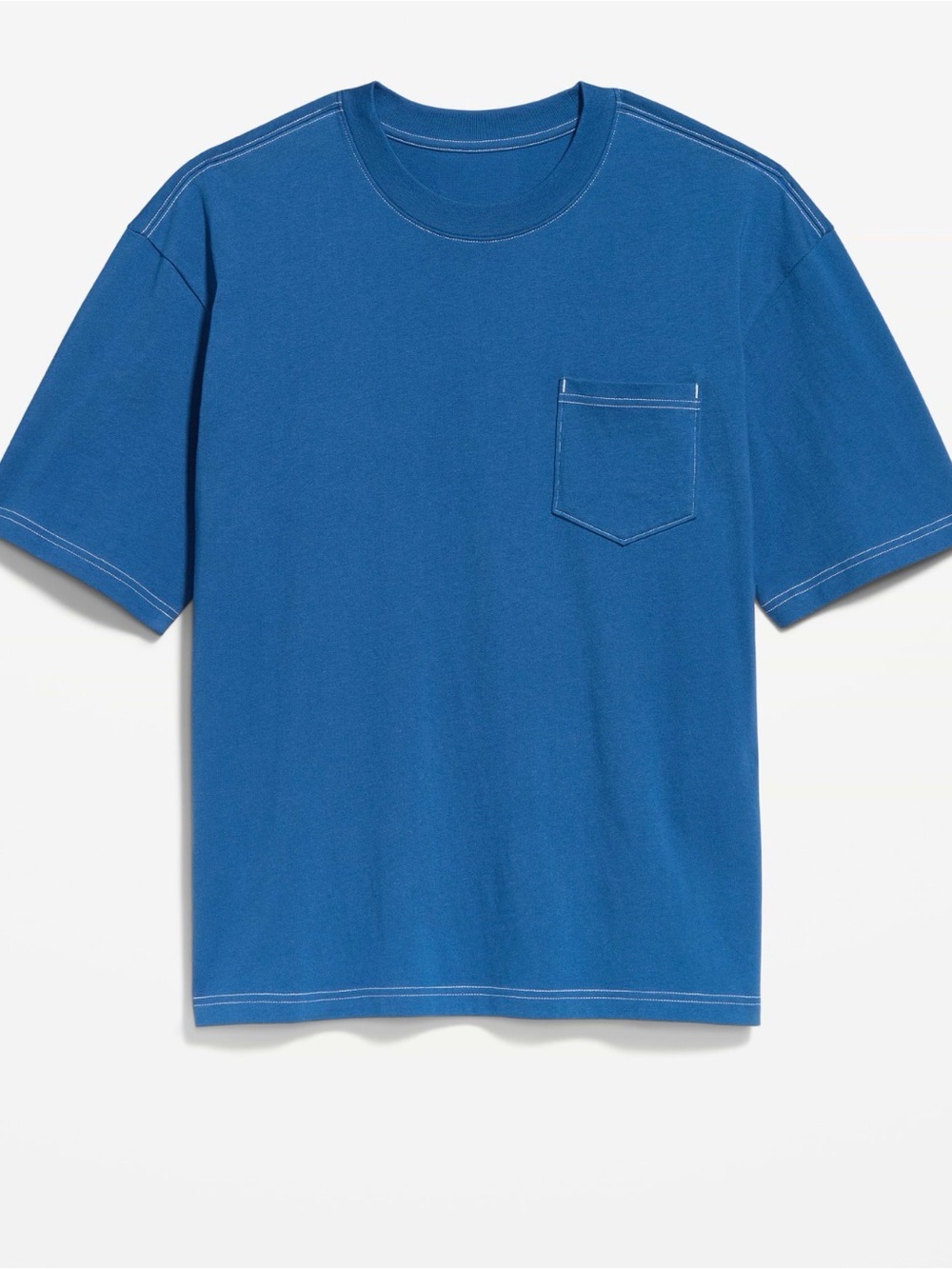 Old Navy Blue Short-Sleeve Pocket Tee